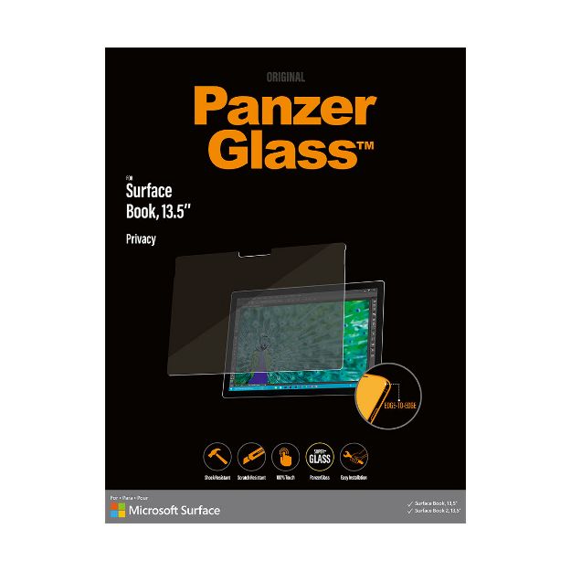 圖片 北歐嚴選品牌Panzer Glass Surface Book 13.5吋 專用防窺玻璃保護貼